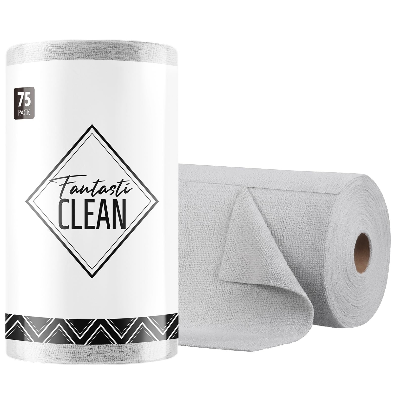 Microfiber Cleaning Cloth Roll -75 Pack, Tear Away Microfiber Towels, 12" x 1... gallery