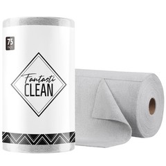 Microfiber Cleaning Cloth Roll -75 Pack, Tear Away Microfiber Towels, 12″ x 1…