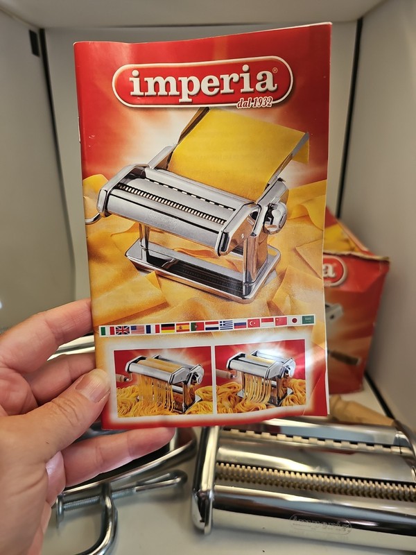 Imperia Pasta Maker Machine- 100% Made in Italy, Heavy Duty Steel - LIGHTLY USED gallery