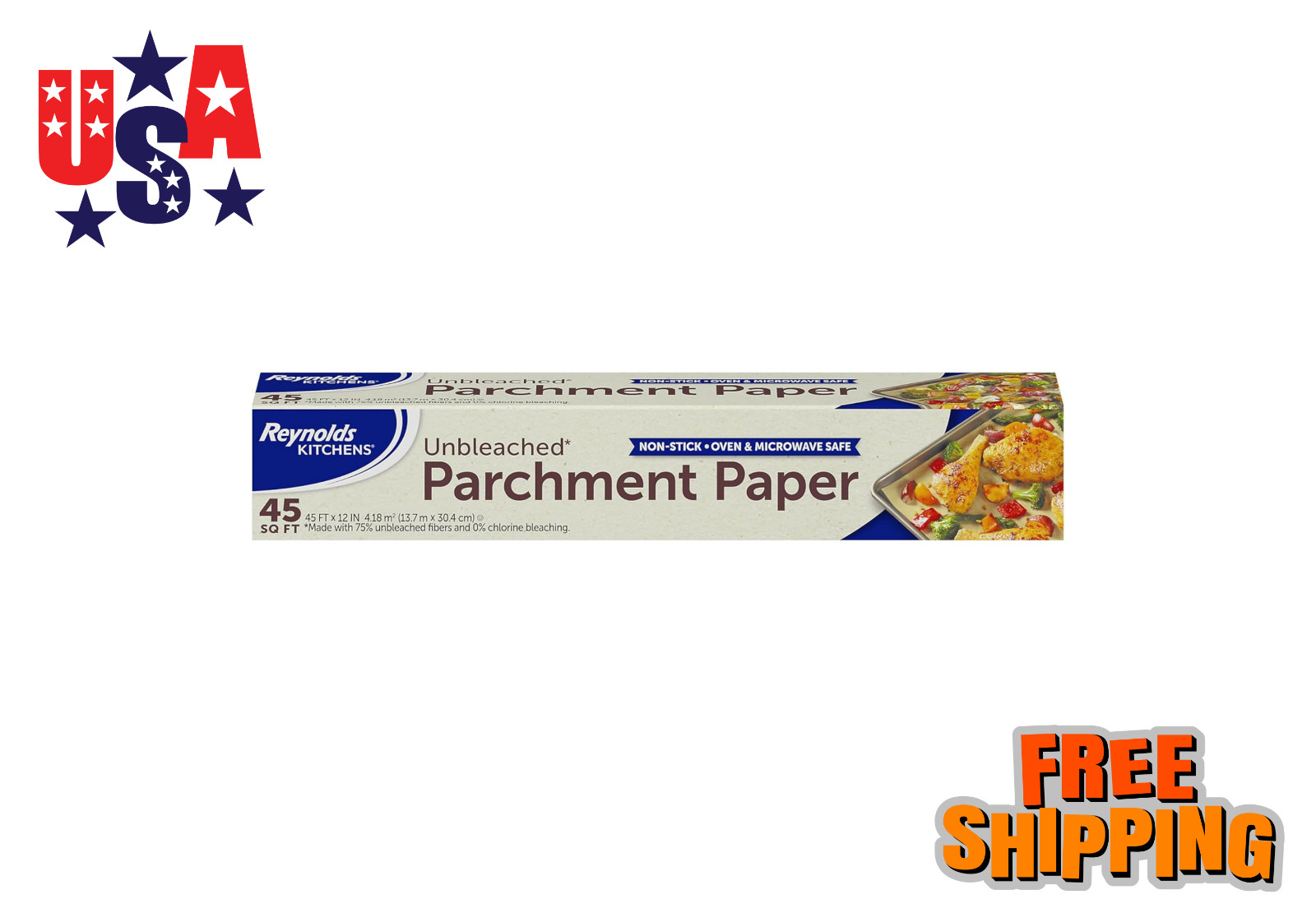 Unbleached Parchment Paper Roll Non Stick 45 ft x 12 in Oven Safe gallery