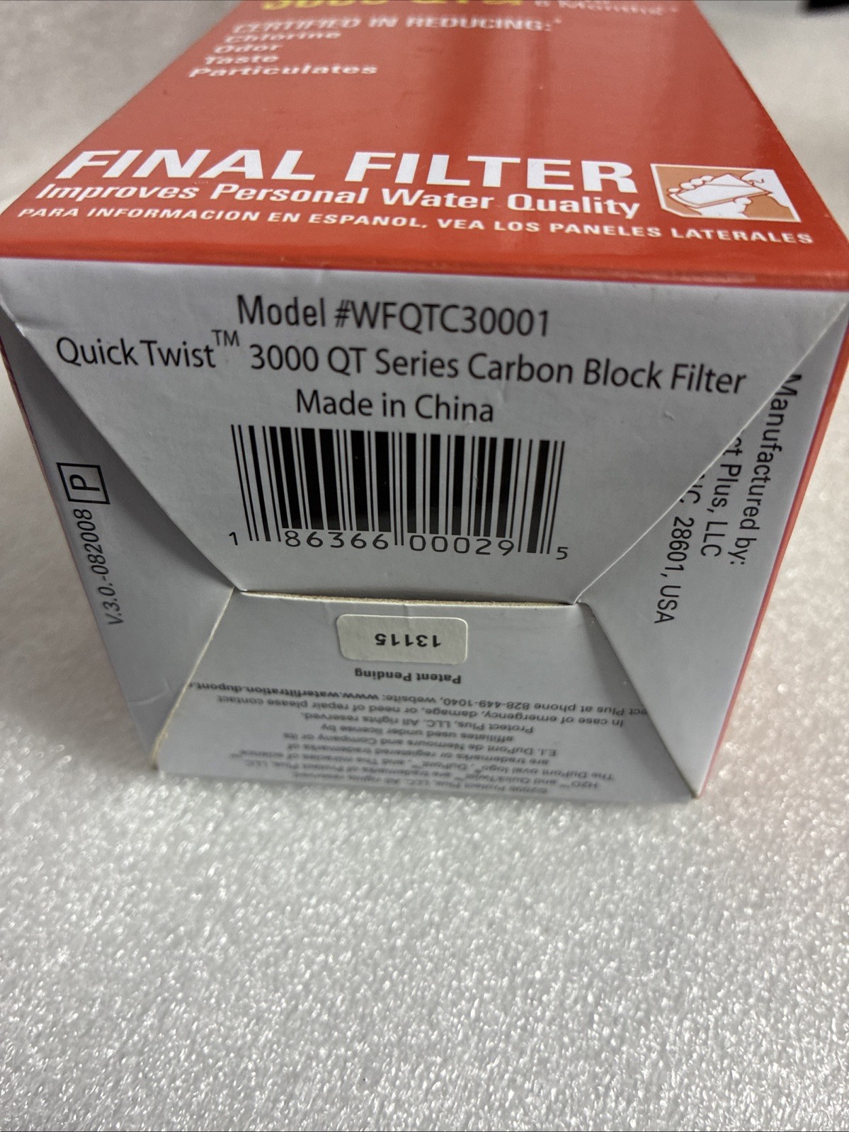 DuPont QuickTwist Water Filter Sediment 300 QT Series WFQTC3001 gallery