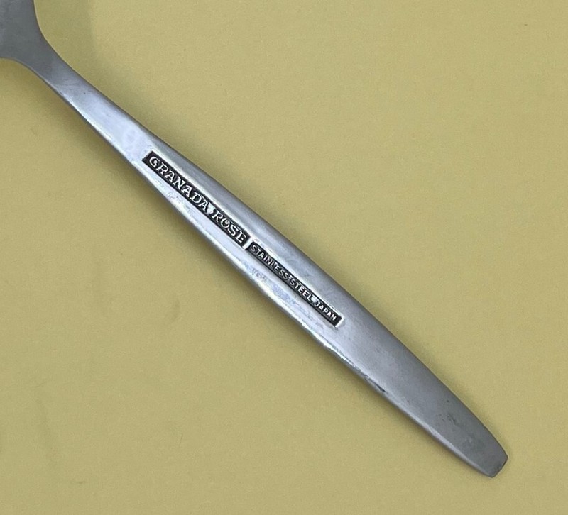 GRANADA ROSE STAINLESS FLATWARE TEXTURED HDL UNKNOWN MFG SINGLES & GROUPS CHOICE gallery