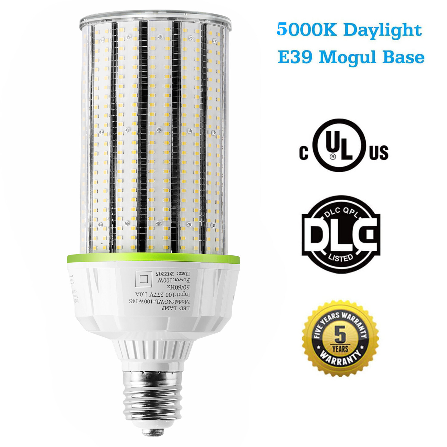 400W HPS Metal Halide Bulb Replace 100W LED Corn Light E39 5000K 100~277V UL&DLC gallery