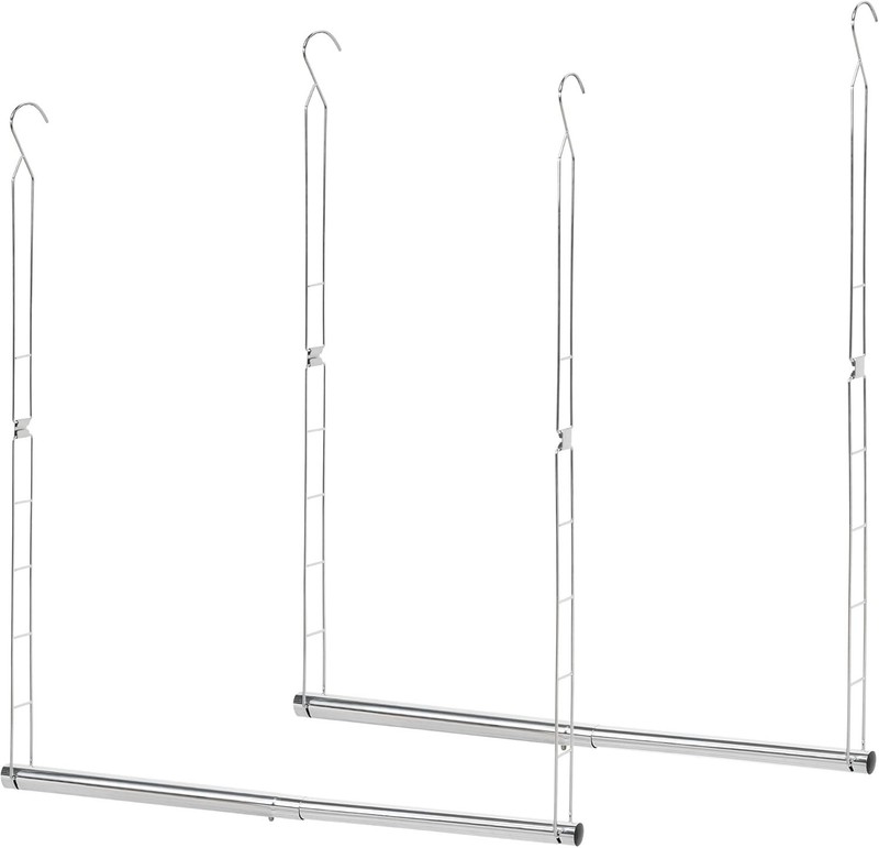 Hanging Closet Rod, Adjustable Width and Height Closet Hanging Organizer, Spa... gallery