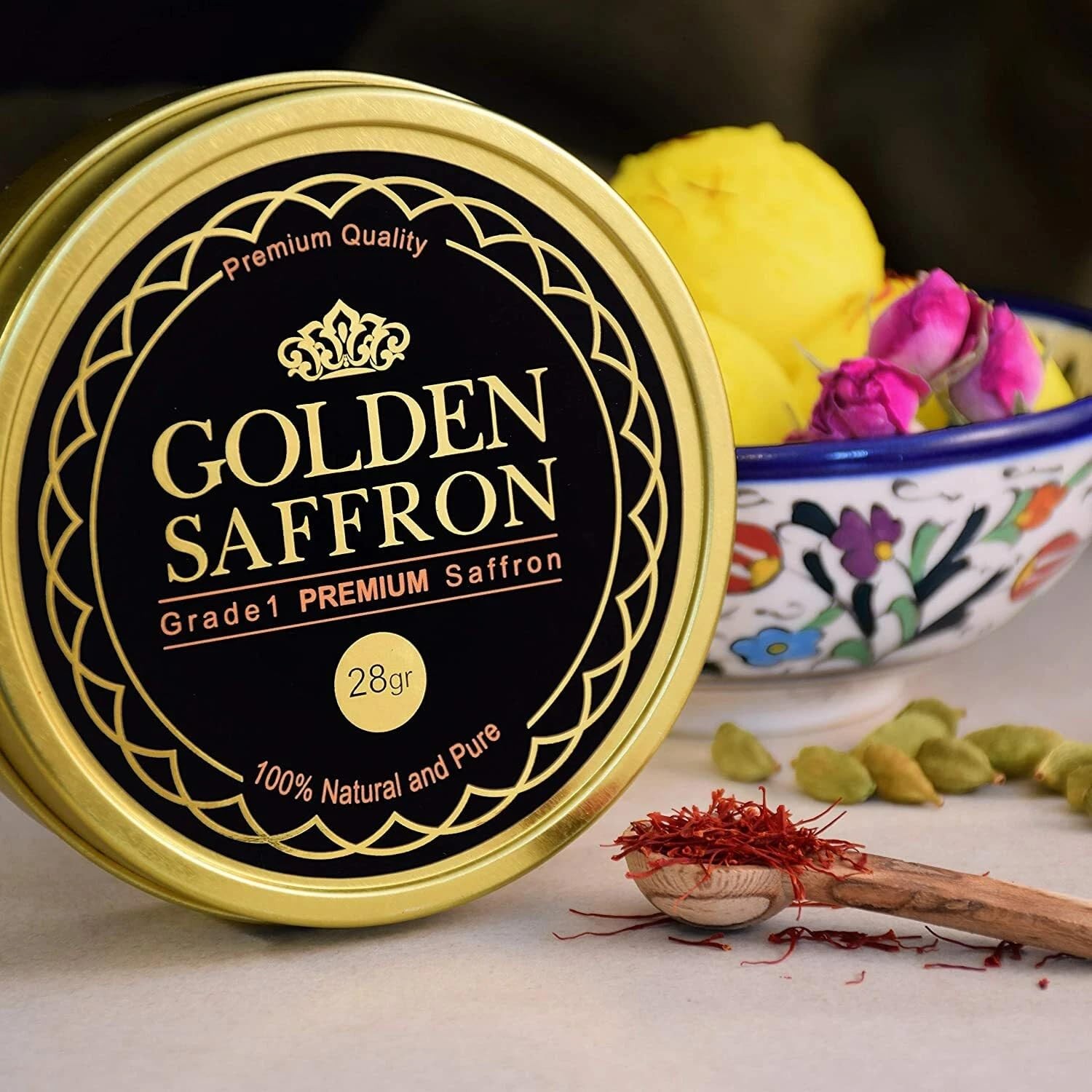 Golden Saffron, Finest Pure Premium All Red Saffron Threads, Grade A+ Super N... gallery