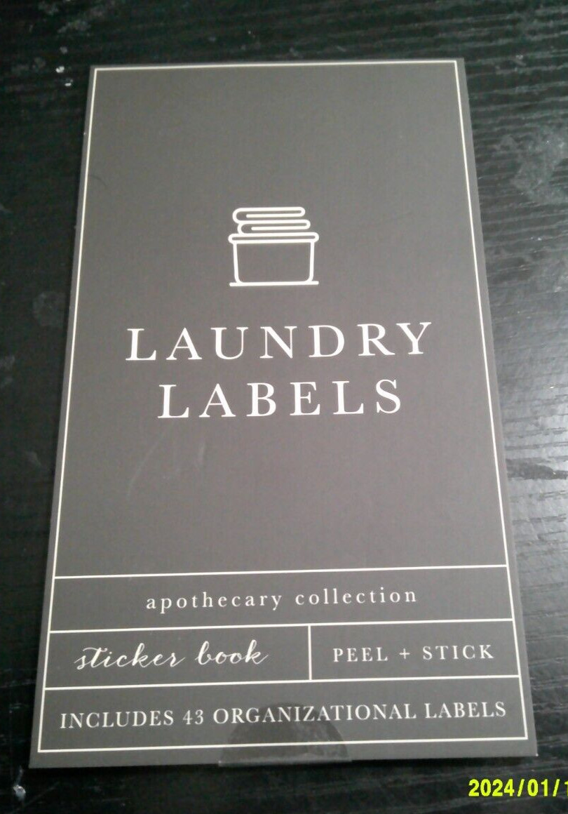 NEW 43 pc Laundry & cleaning labeling solution stickers organizational supplies gallery