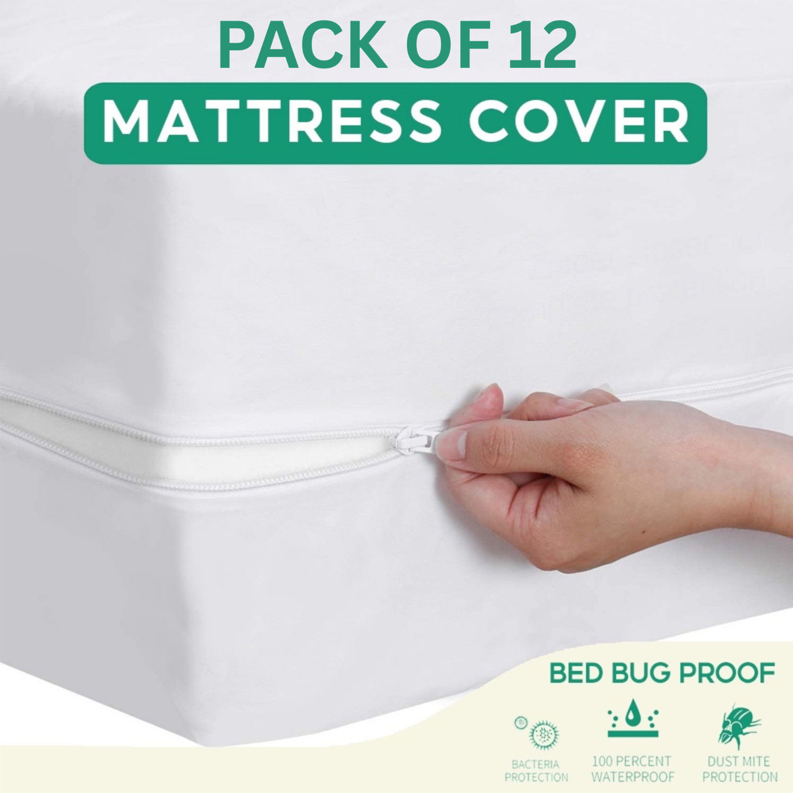 Zippered Mattress Encasement Waterproof Protector Hypoallergenic Mattress Cover gallery
