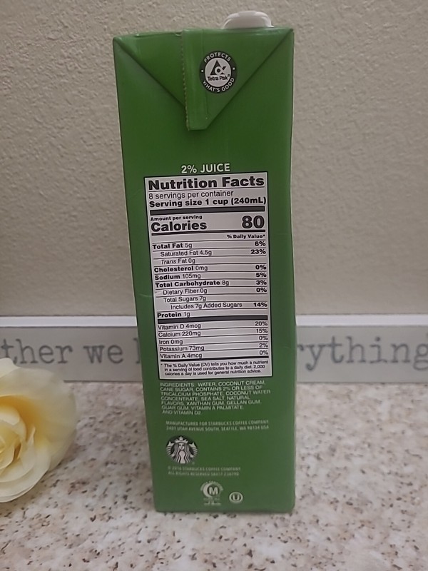Coconutmilk Beverage With Coconut Water From Concentrate 64.oz(1/2 Gallon) 1.89L gallery