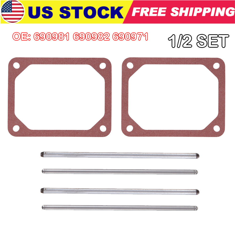 1/2 PCS Briggs & Stratton Push Rod Set &Valve Cover Gasket 690981 690982 690971 gallery