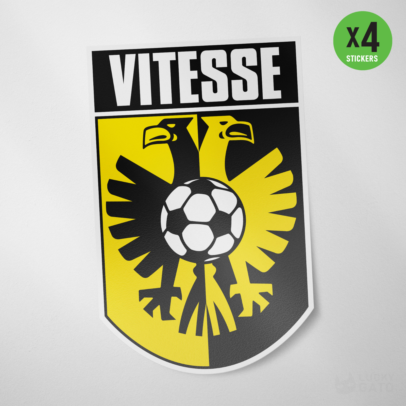 (4 Pack) Vitesse Netherlands Vinyl Sticker Decal Football Soccer Arnhem Vitas gallery