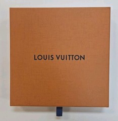 Louis vuitton drawer style empty box 7 3/4”x 7 3/4 x 1.5 Inches VG
