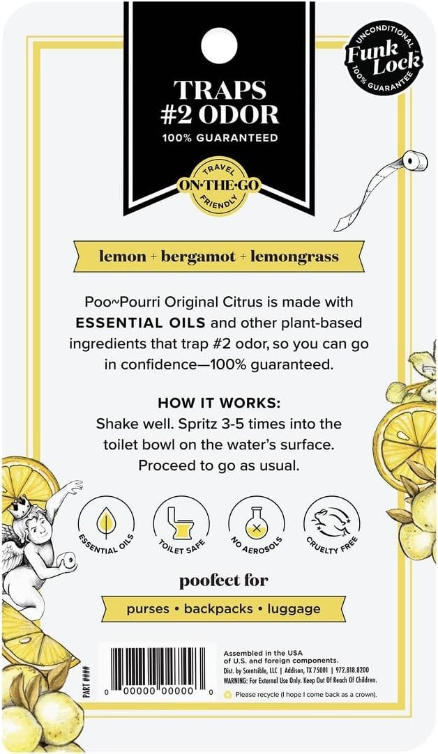 Fresh & Discreet: Poo~Pourri Citrus Toilet Spray 1 Fl Oz - 2 Pack for Travel gallery