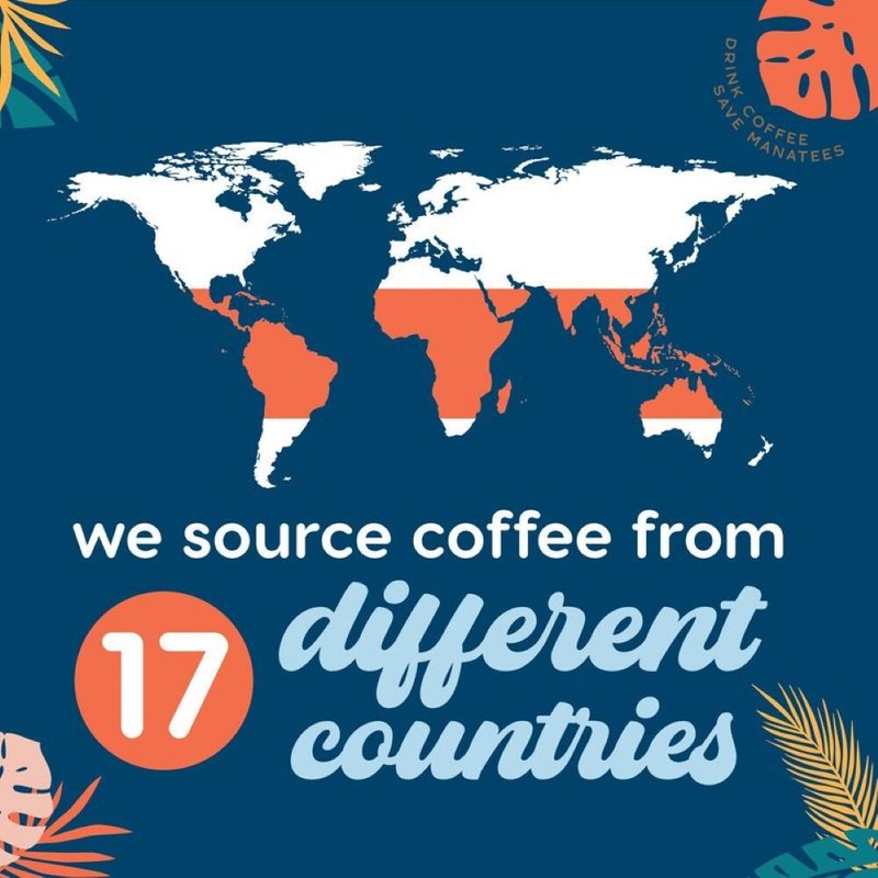 Manatee Gourmet Coffee Caribbean Delight, Medium Roast, Ground, 12 oz. (3 Pack) gallery