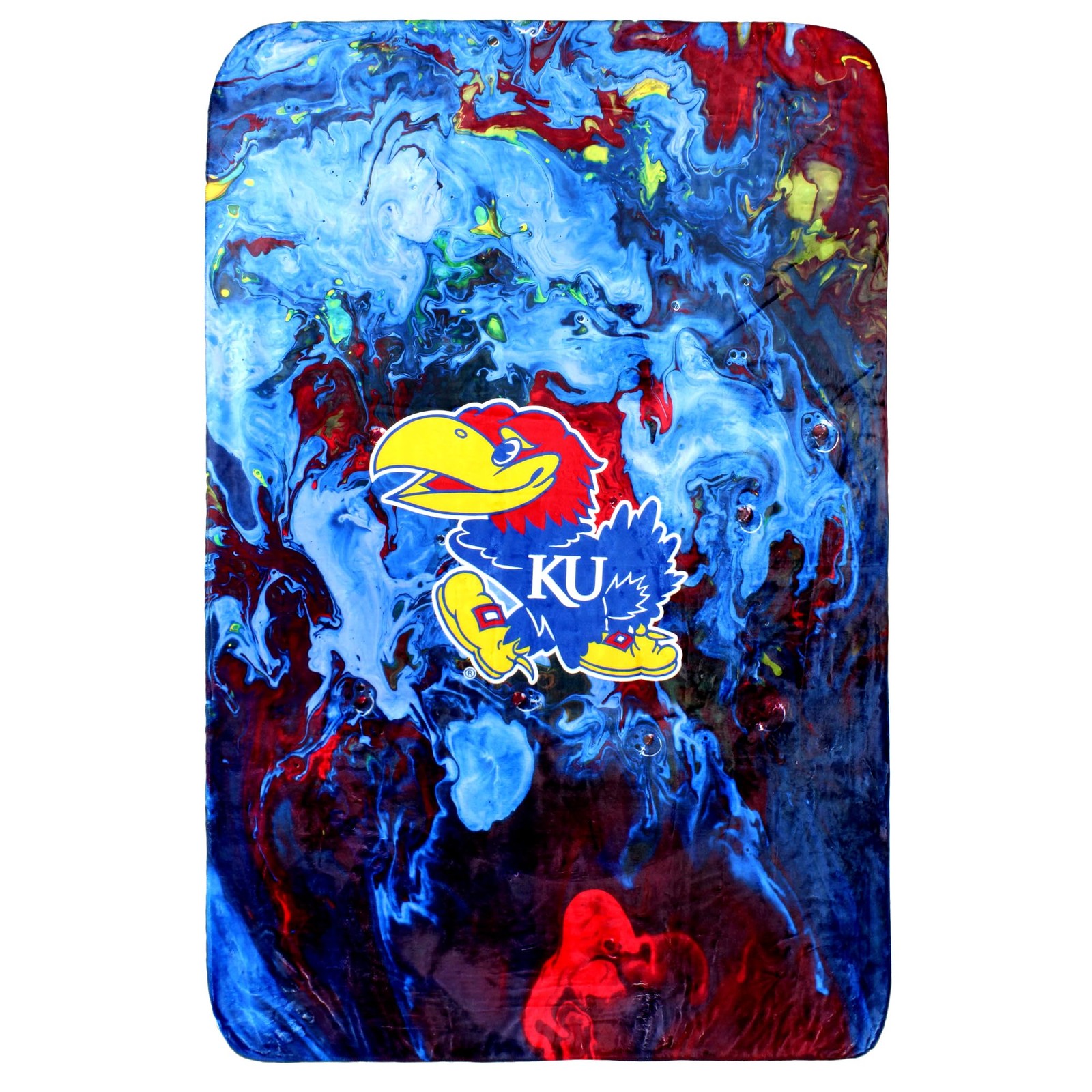 College Covers Everything Comfy Kansas Jayhawks Color Swept Soft Throw Blanket gallery