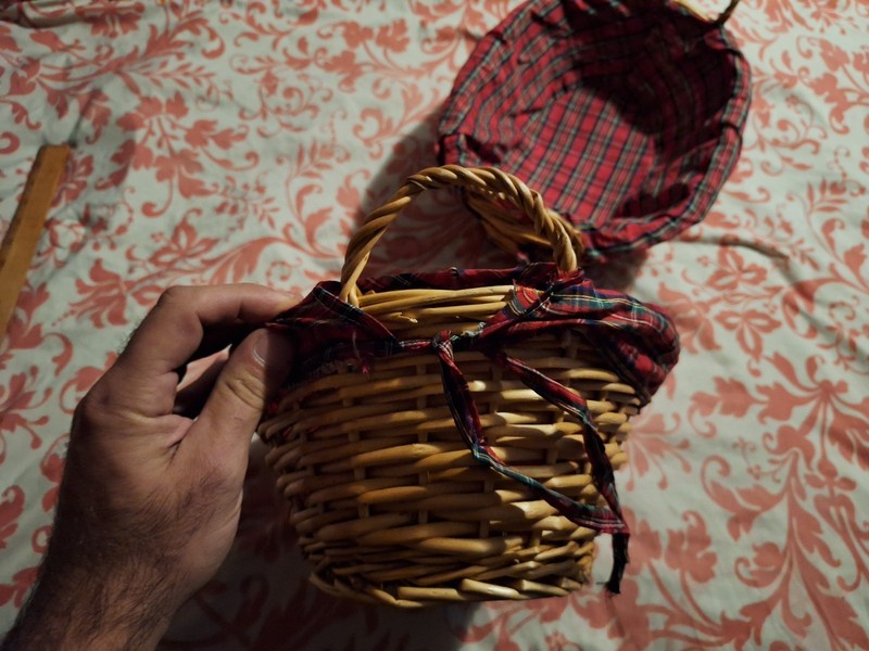 Large Wicker Baskets with Handles 12"L x 9"W x 6"D with Liners Thanksgiving gallery