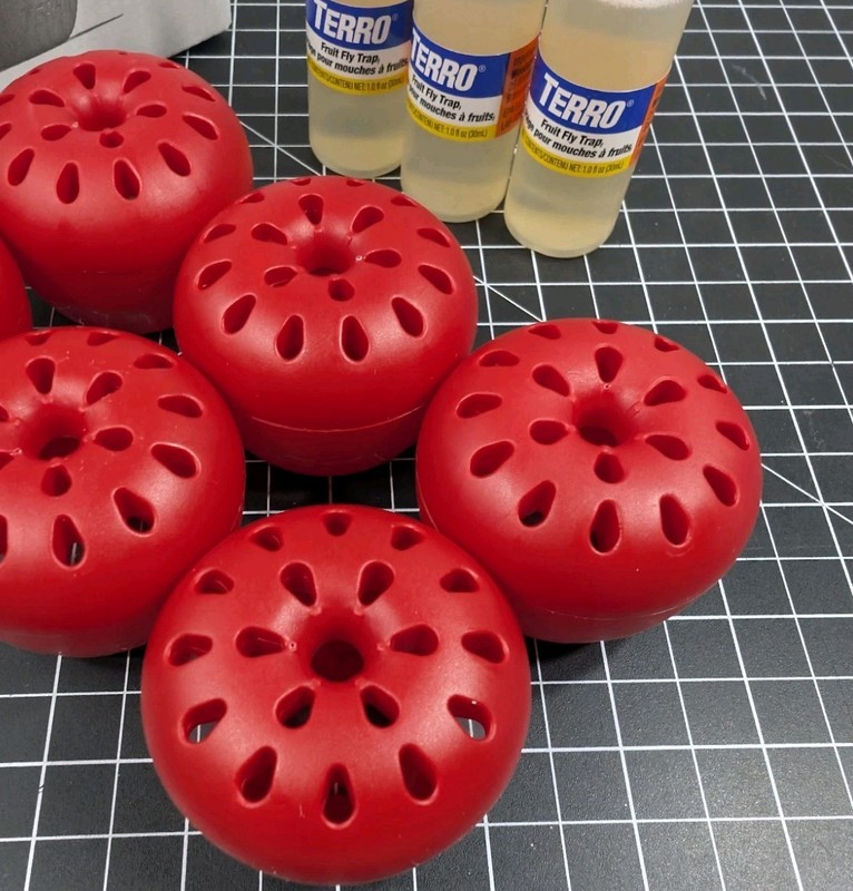 12pk Terro Fruit Fly Traps Indoor (two 6 Pack boxes) + 520 Days of Lure Supply gallery