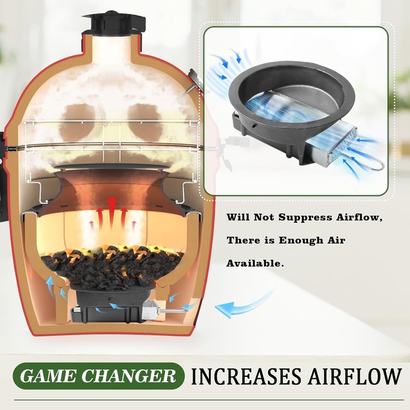 Durable Cast Iron Ash Can with Stainless Steel Drawer for Outdoor Grilling gallery