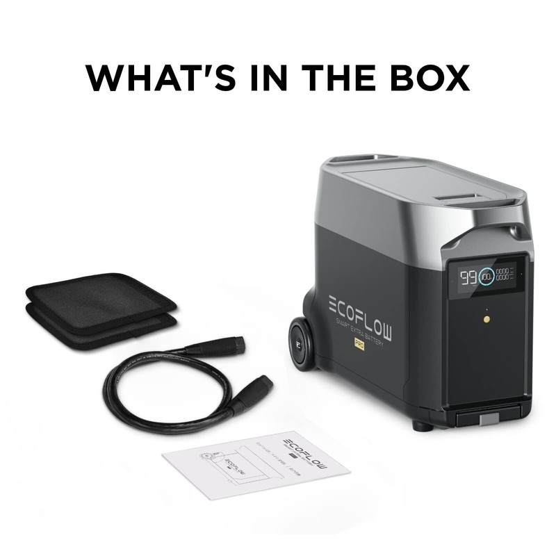 EcoFlow DELTA Pro Generator Extra Battery 3600Wh LFP Certified Refurbished gallery