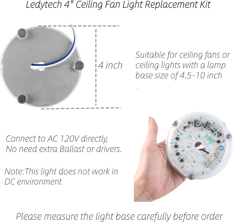 Easy Installation 4" LED Retrofit Light Panel - 2200LM gallery