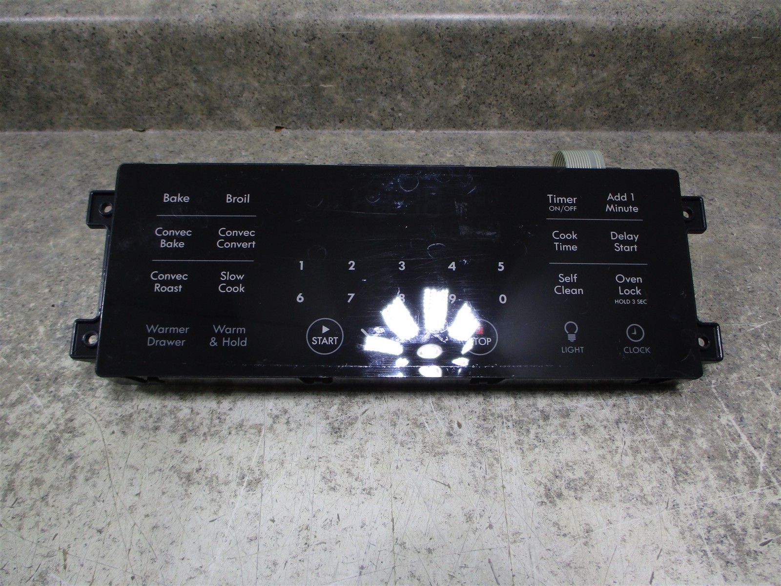 KENMORE RANGE CONTROL BOARD SCRATCHES/CRACKED TAB PART # 316650010 gallery