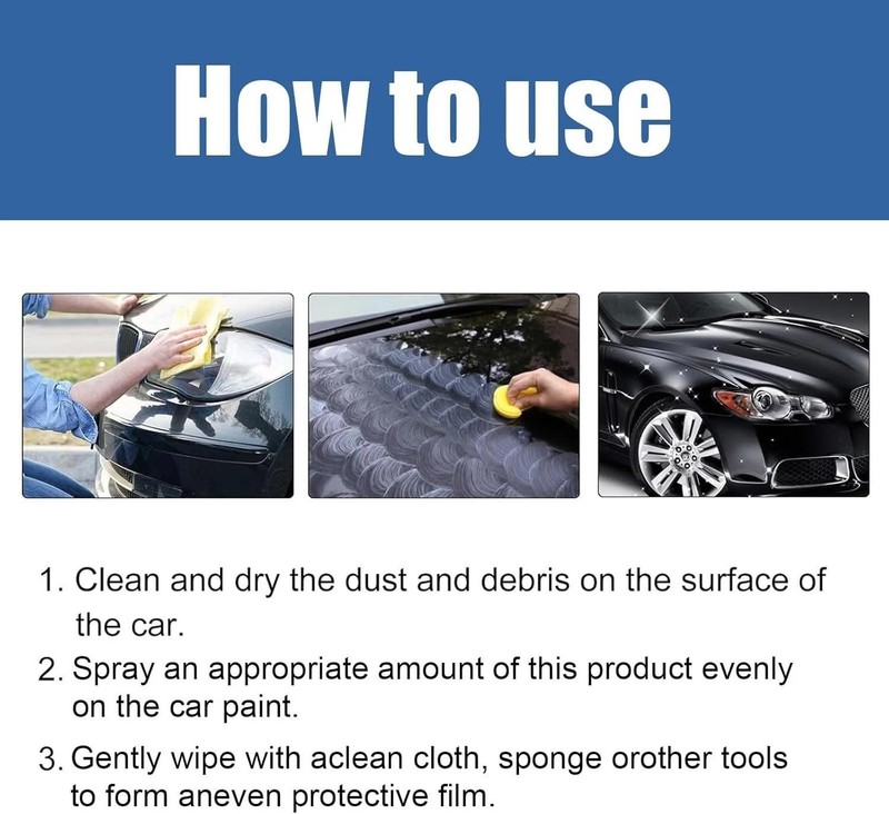 Car Coating Spray, Quick Effect, 2PCS 120ml – Fast Wax Application & Instant Shi gallery