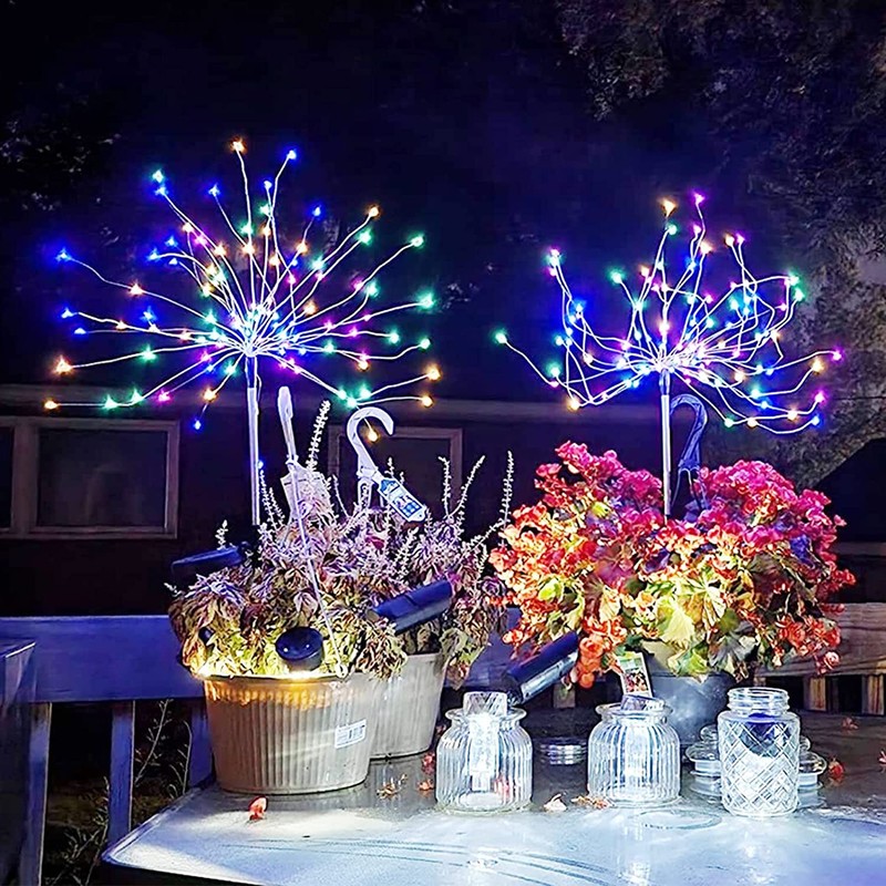 1PC 150 LED Solar Firework Lights Outdoor Waterproof Path Lawn Garden Decor Lamp gallery