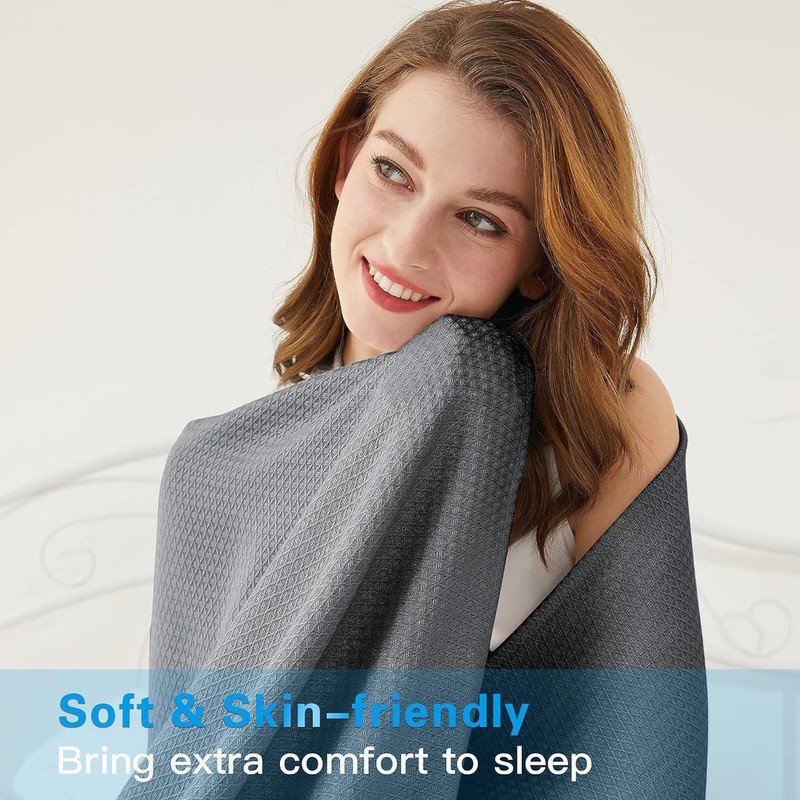 Cooling Blanket, 100% Rayon Derived from Bamboo, Cool Summer Blanket for Hot ... gallery