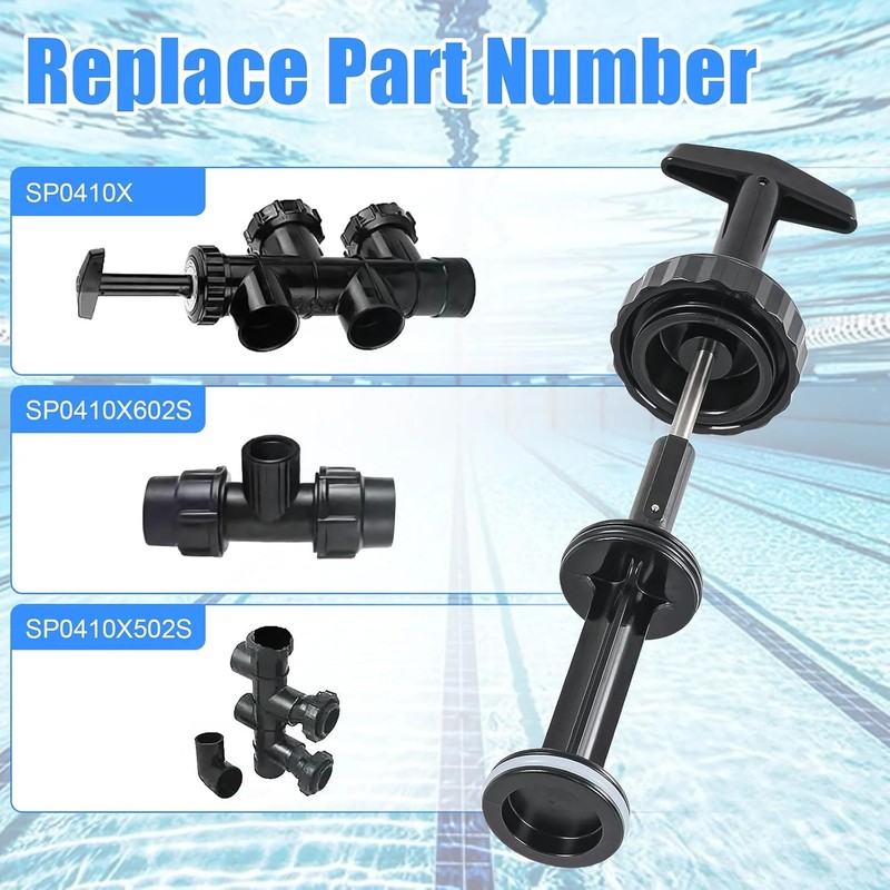 SPX0410BA Black Handle and Piston Assembly Compatible with Hayward 2 inch SP0410 gallery