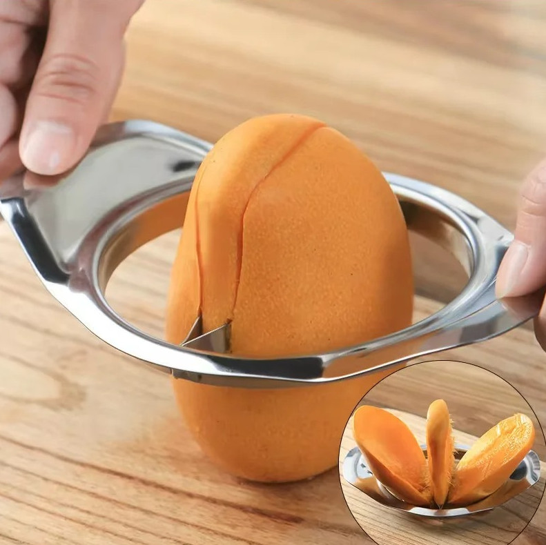 1 pc Mango Slicer Stainless Steel Fruit Cutter Corer Peeler Tool gallery