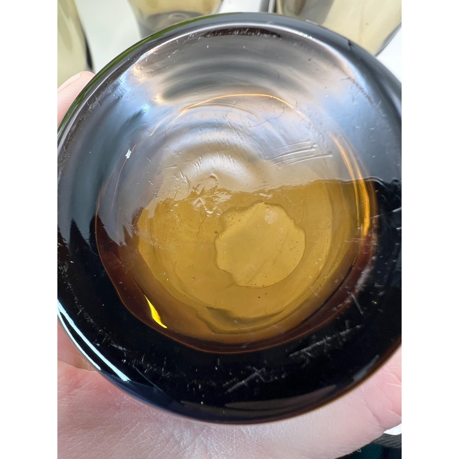 Libbey Perception Smoked Glass Tumblers Set Of 5 Ombre Brown Vintage gallery