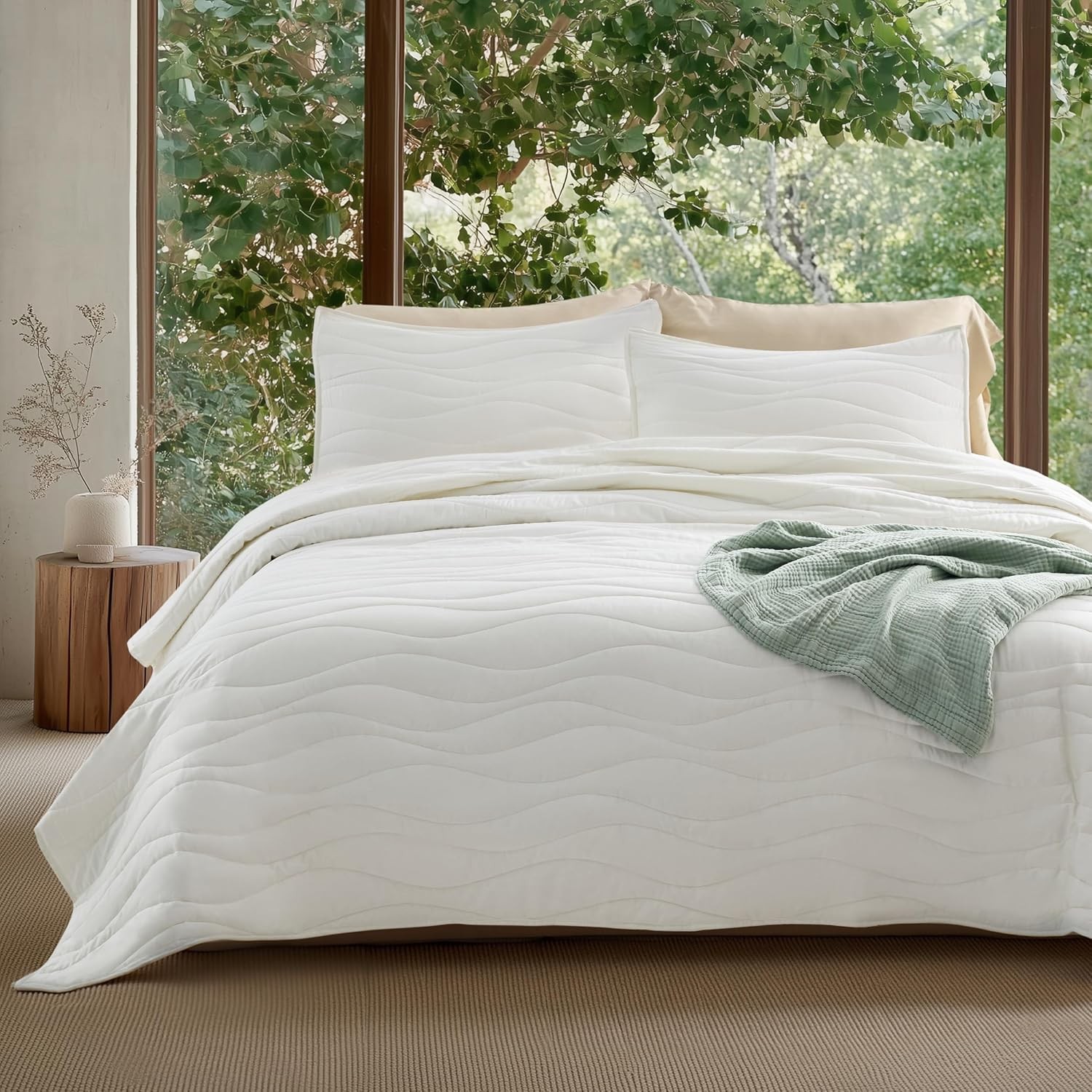 Summer Quilt – Below Zero Cooling Comforter Queen Size, White, Moisture-Wicking gallery
