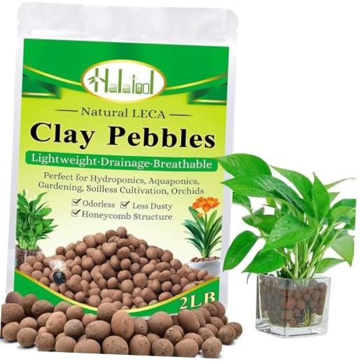 2 LB Expanded Clay Pebbles for Plants 4mm-16mm Clay Balls 100% Organic 2LB gallery