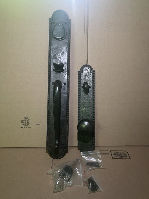 Signature HW Marconi Solid Bronze Entrance Door Set, *INCOMPLETE READ DESC* gallery