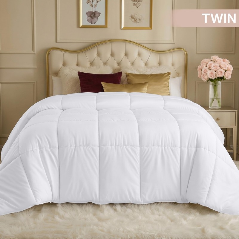 Utopia Bedding Comforter Twin Size 64 x 88 Inches, All Season Duvet Insert, D... gallery