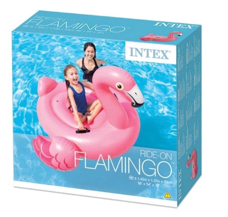 INTEX Inflatable Pink Flamingo Swimming Pool Float: Pool Toy for Kids gallery
