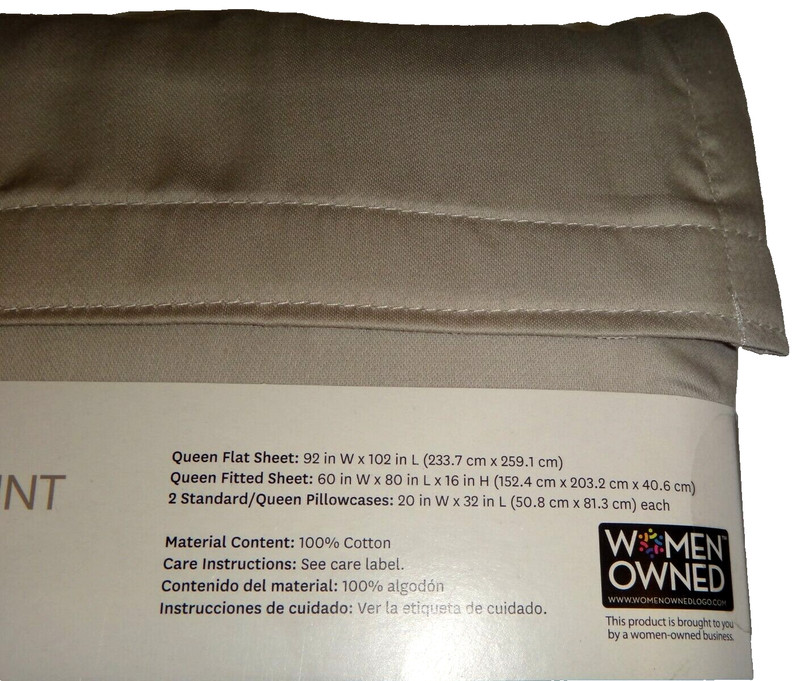 Better Homes &Gardens 300 Thread Count 4-PC QUEEN Q SHEET SET 100% COTTON SATEEN gallery