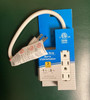 3 Outlet Mini White Power Strip with 1.5 ft. Cord Cable New 13A Amp 1625 W Max gallery