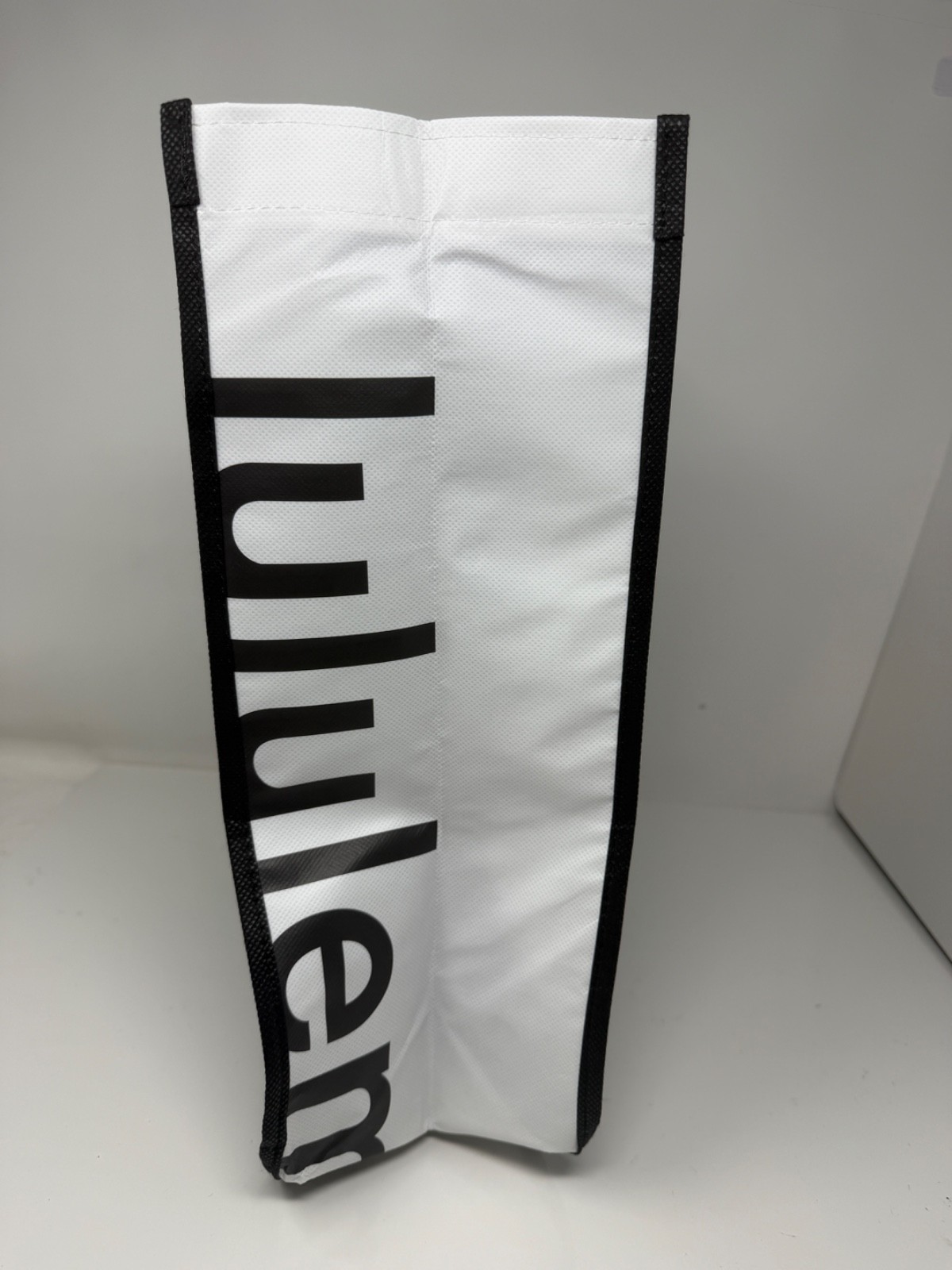 Lululemon Reusable Shopping Gift Bag Yoga Tote Black 14"x16"X6" gallery