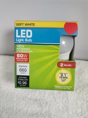 Soft White LED 2-Pack Light Bulbs – BRAND NEW – Various Watts – FREE SHIPPING!!