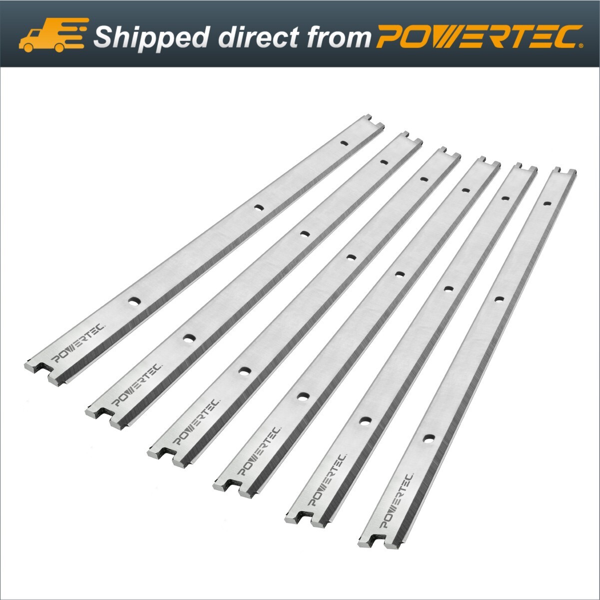 POWERTEC 13 Inch Planer Blades for Ridgid R4330, R4331, TP1300LS, AC20502 , 6PK gallery