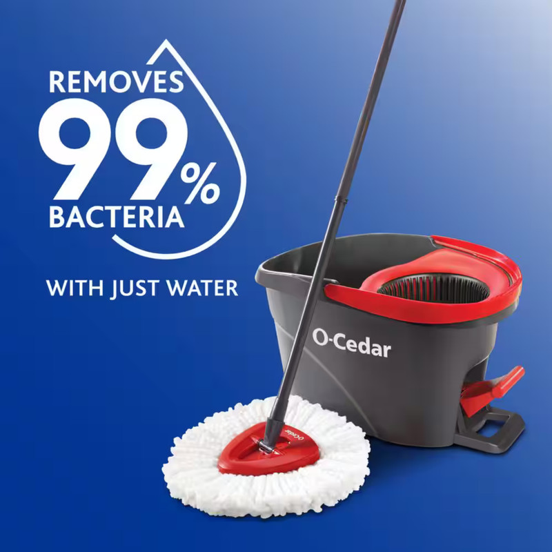 O-Cedar Easywring Floor Cleaning System with Bucket and Microfiber Spin Mop gallery