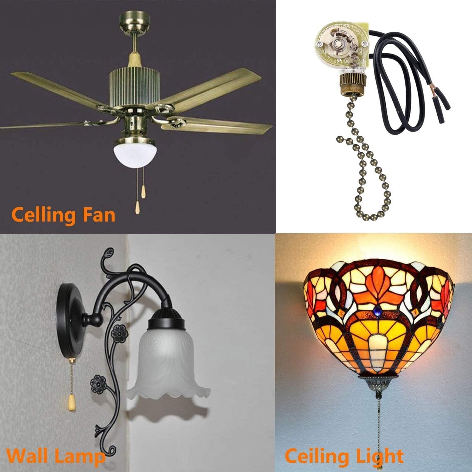 Ceiling Fan Light Switch Zing Ear Pull Chain ZE-109 Fan Light Switch gallery
