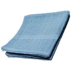 2 Pack Petite Beach Pool Spa Gym Towel | Thin Lightweight Light Blue 100% Cotton