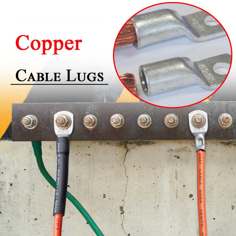 Tinned Copper Wire Ring Terminals Battery Welding Cable Lug Connector Gauge Lot gallery