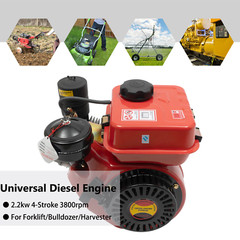 3 HP 4 Stroke Engine 196CC Single Cylinder Forced Air Cooling Horizontal
