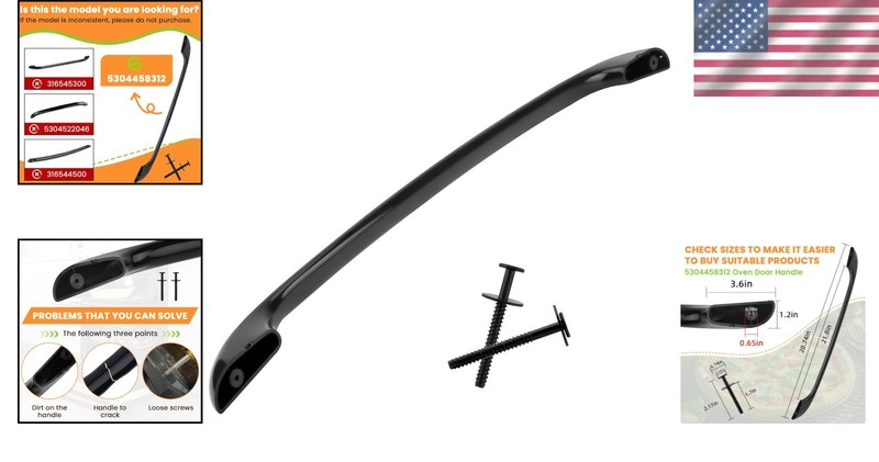 Durable 5304458312 Oven Handle Replacement - Quick Install for Frigidaire Ovens gallery