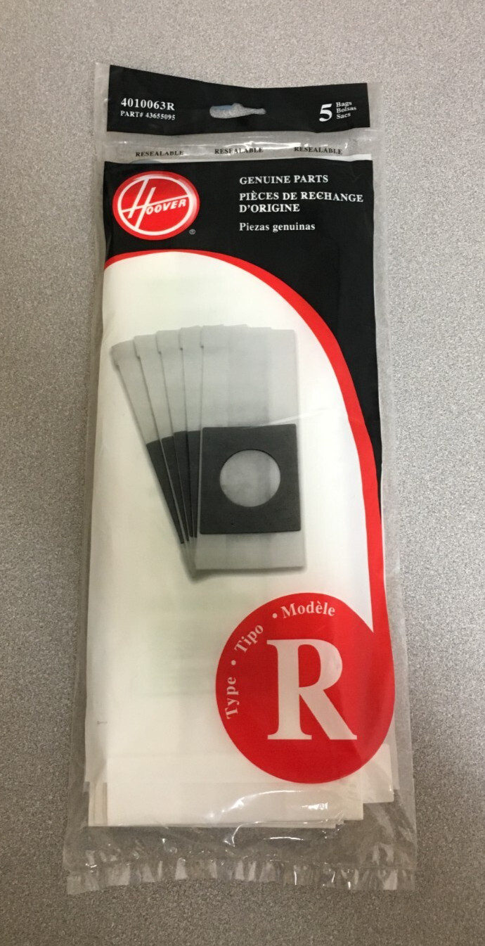 Hoover 4010063R Type R Vacuum Cleaner Bags 5-Pack gallery