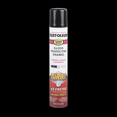 Rust-Oleum Stops Rust Turbo Spray Paint, Gloss Black, 24 oz Can