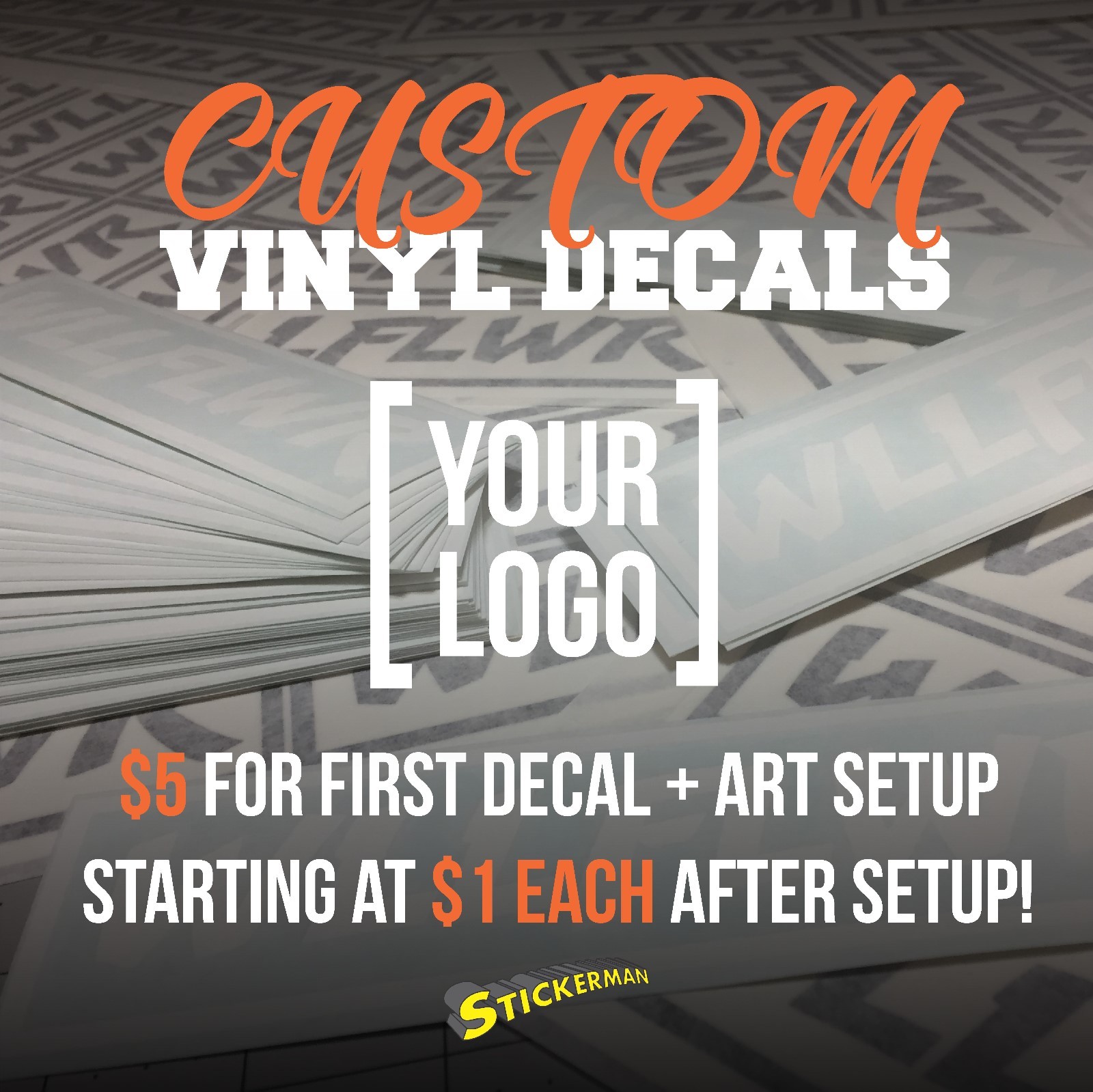 Completely Custom Vinyl Logo Sticker for Cars Trucks Boats Windows Tumblers gallery