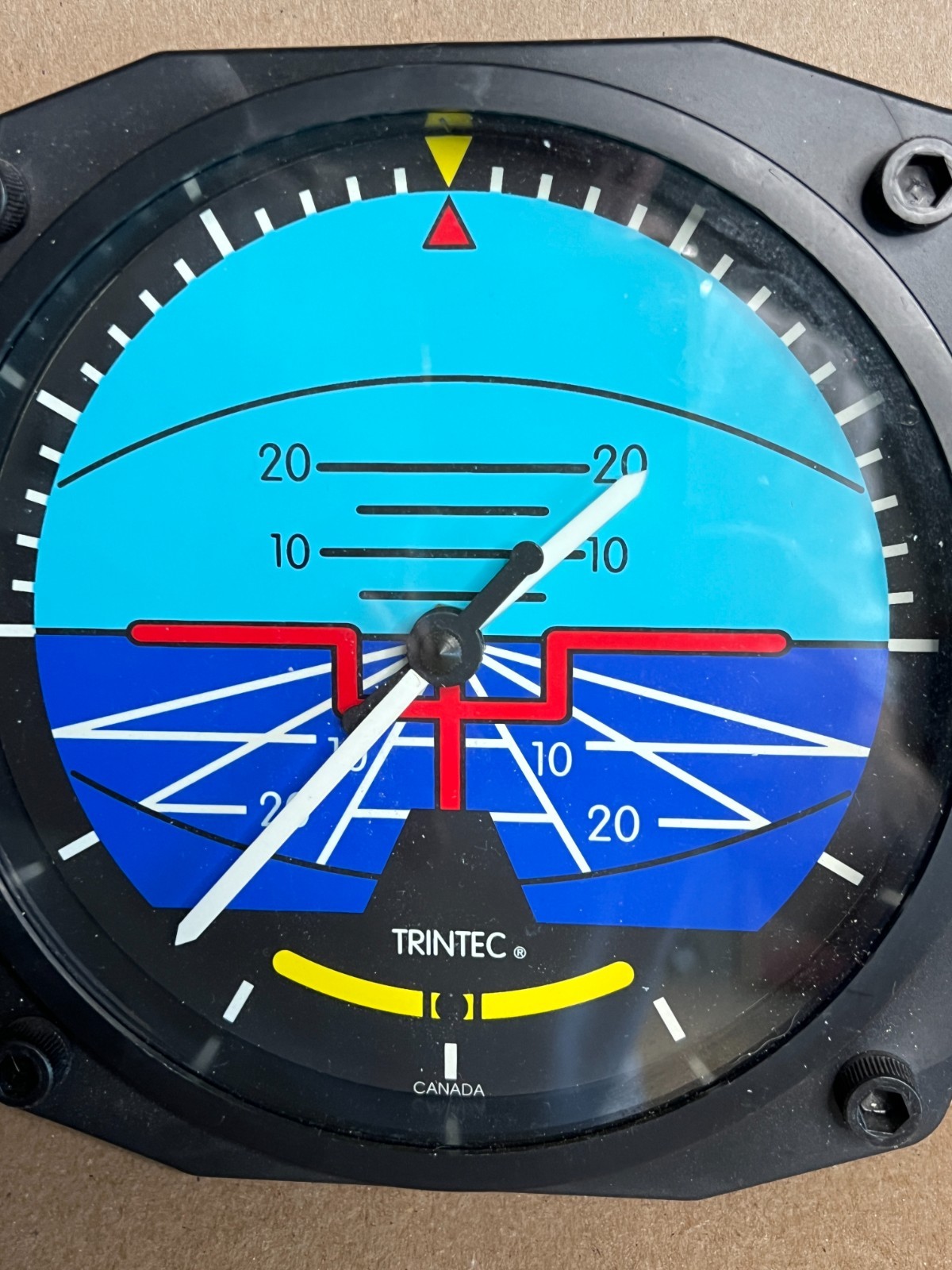 TRINTEC 6-1/2" WALL CLOCK - ARTIFICAL HORIZON INSTRUMENT gallery